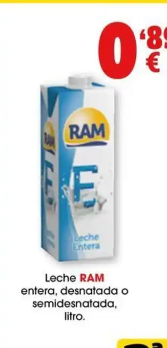 TOP Cash & Carry Leche RAM entera, desnatada o semidesnatada, litro. oferta
