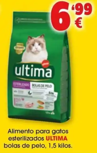 TOP Cash & Carry Alimento para gatos esterilizados ULTIMA bolas de pelo, 1,5 kilos. oferta