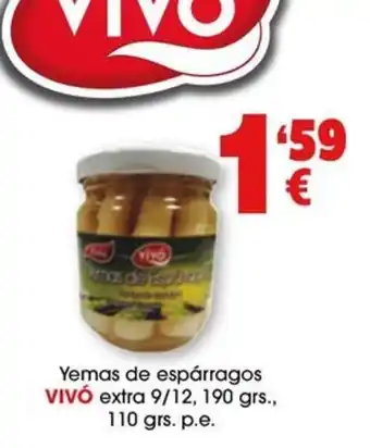 TOP Cash & Carry Yemas de espárragos VIVÓ extra 9/12, 190 grs., 110 grs. p.e. oferta