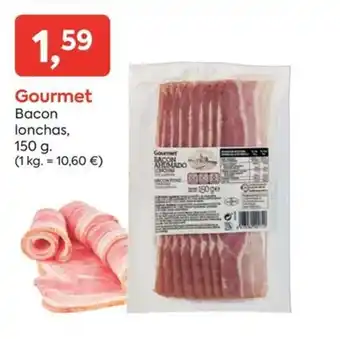 Suma Supermercados Gourmet Bacon lonchas, oferta