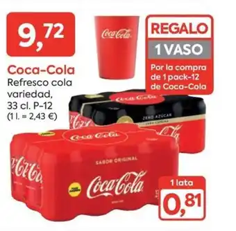 Suma Supermercados Coca-Cola Refresco cola variedad, oferta