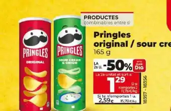 Dia Pringles original / sour cream & onion oferta
