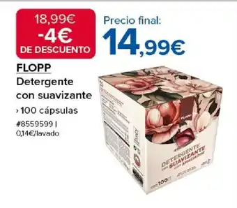 Costco FLOPP Detergente con suavizante oferta