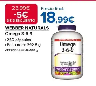 Costco WEBBER NATURALS Omega 3-6-9 oferta