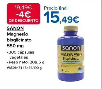 Costco SANON Magnesio bisglicinato 550 mg oferta