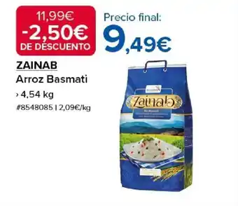 Costco ZAINAB Arroz Basmati oferta