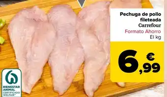 Carrefour Pechuga de pollo fileteada oferta