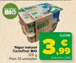 Carrefour Carrefour bio - yogur natural oferta