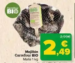 Carrefour Carrefour bio - mejillón oferta