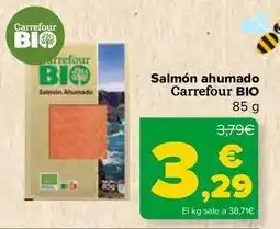 Carrefour Carrefour bio - salmón ahumado oferta