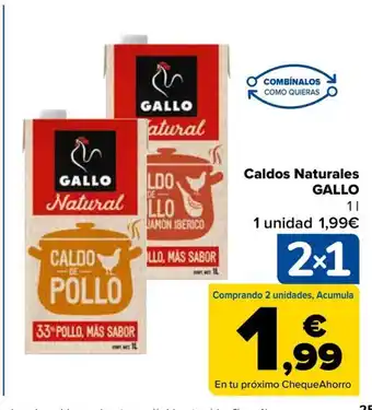 Carrefour Caldos Naturales GALLO 11 oferta