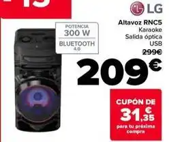 Carrefour Lg - altavoz rnc5 oferta