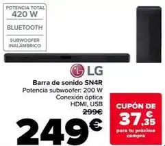 Carrefour Lg - barra de sonido sn4r oferta