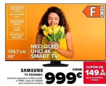 Carrefour Samsung - tv 55qn86c oferta