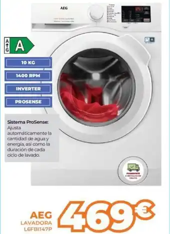 Pascual Martí AEG LAVADORA L6FB1147P oferta