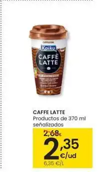 Eroski Kaiku - caffe latte oferta