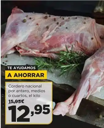 Alimerka Cordero nacional por entero, medios o cuartos oferta