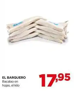 Alimerka El barquero - bacalao en hojas oferta