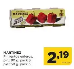 Alimerka Martínez - pimientos enteros oferta