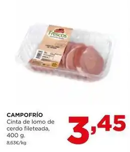 Alimerka Campofrío - cinta de lomo de cerdo fileteada oferta