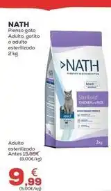 Kiwoko Nath - pienso gato adulto gatito o adulto esterilizado oferta