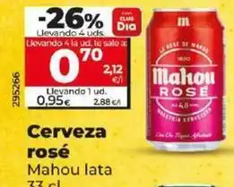 Dia Mahou - cerveza rose oferta