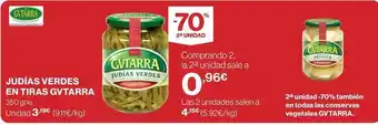 El Corte Inglés Judías verdes oferta