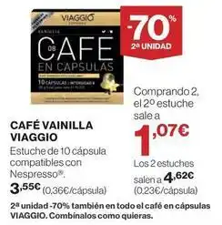 El Corte Inglés Cápsulas de café oferta