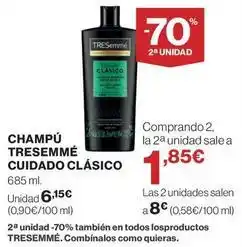 El Corte Inglés Champú oferta