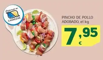 HiperDino Pincho de pollo adobado oferta