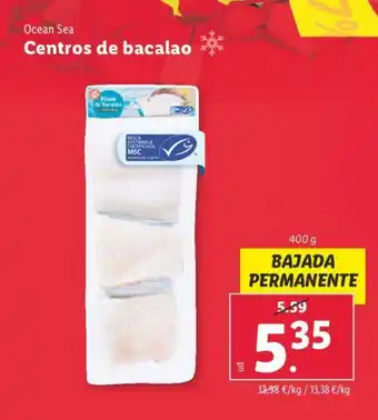 Lidl Centros de bacalao oferta