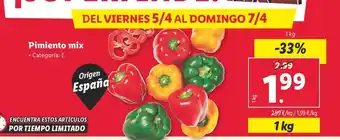 Lidl Pimiento mix oferta