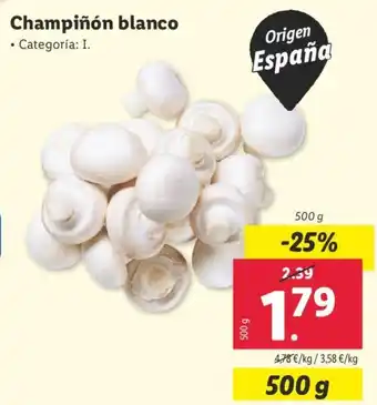 Lidl Champiñón blanco oferta