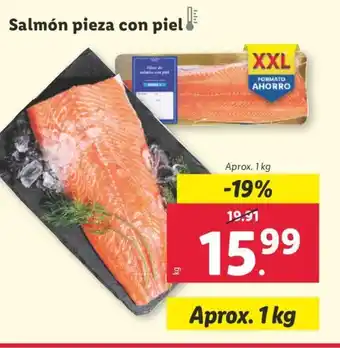 Lidl Salmón pieza con piel oferta