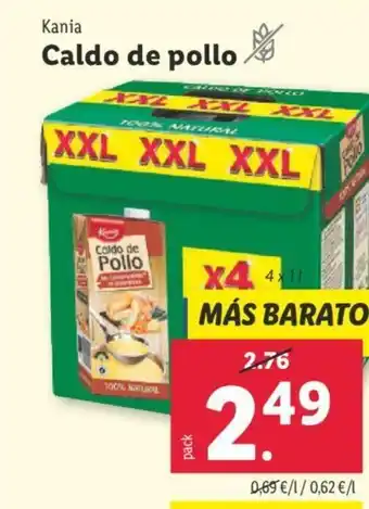 Lidl Kania Caldo de pollo oferta