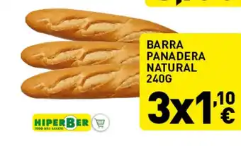 Hiperber BARRA PANADERA NATURAL 240G oferta