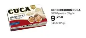 Supercor Cuca - berberechos oferta