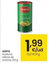 Eroski Serpis - aceituna rellena de anchoa oferta