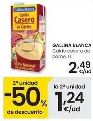 Eroski Gallina blanca - caldo casero de carne oferta