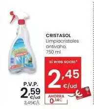 Eroski Cristasol - limpiacristales antivaho oferta