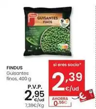 Eroski Findus - guisantes finos oferta