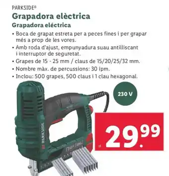 Lidl PARKSIDE® Grapadora elèctrica oferta
