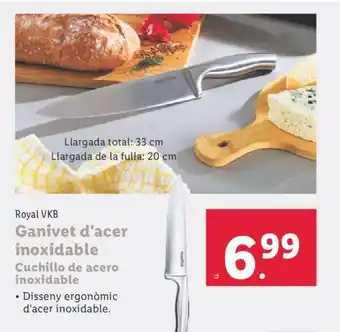Lidl Royal VKB Ganivet d'acer inoxidable oferta