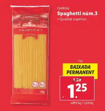 Lidl Combino Spaghetti núm.3 oferta