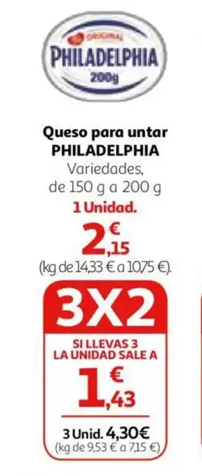 Alcampo Queso para untar PHILADELPHIA oferta