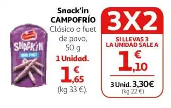 Alcampo Snack'in CAMPOFRÍO oferta