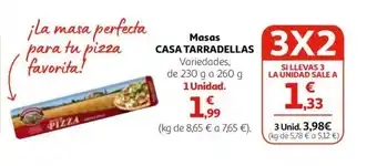 Alcampo Masas CASA TARRADELLAS oferta
