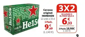 Alcampo Cerveza original HEINEKEN oferta