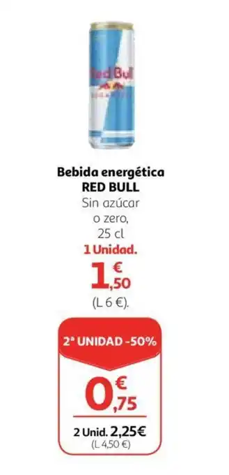 Alcampo Bebida energética RED BULL oferta
