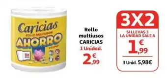 Alcampo Rollo multiusos CARICIAS oferta